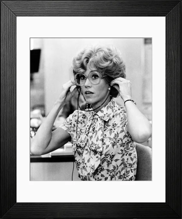 Framed Print : NINE TO FIVE (aka 9 TO 5), Jane Fonda, 1980, TM & Copyright 20th Century Fox Film Corp. All rights reserved / Courtesy Everett Collection