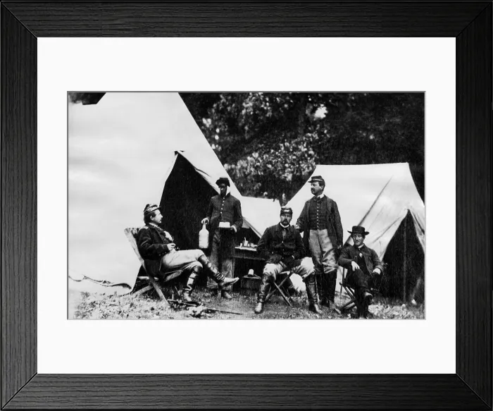 Framed Print : American Civil War: A group of Union officers, c. 1861.. Courtesy: CSU Archives / Everett Collection Framed Print : American Civil War: A group of Union officers, c. 1861.. Courtesy: CSU Archives / Everett Collection