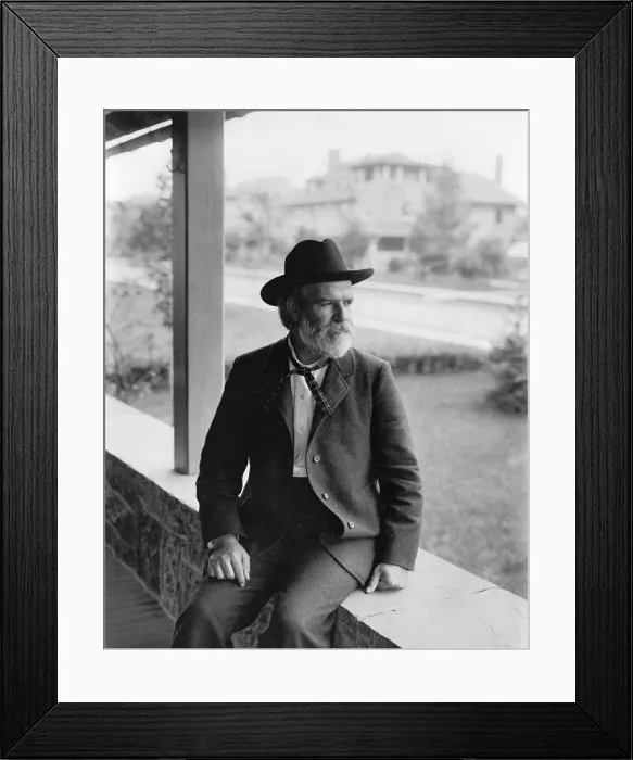 Framed Print : Edwin Markham (1852-1940) best known for his 1899 poem