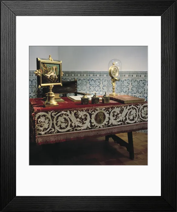 Framed Print : PHILIP II of Spain (1527-1598). King of Spain (1556-1598) and Portugal (1580-1598). Desk of Philip II