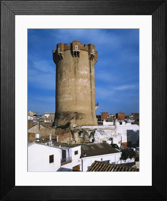 Framed Print : SPAIN. VALENCIAN COMMUNITY. VALENCIA. Paterna. Arabian Tower, built in Roman period. - J. Bedmar / Iberfoto / Everett Collection (131581)**US SALES ONLY**