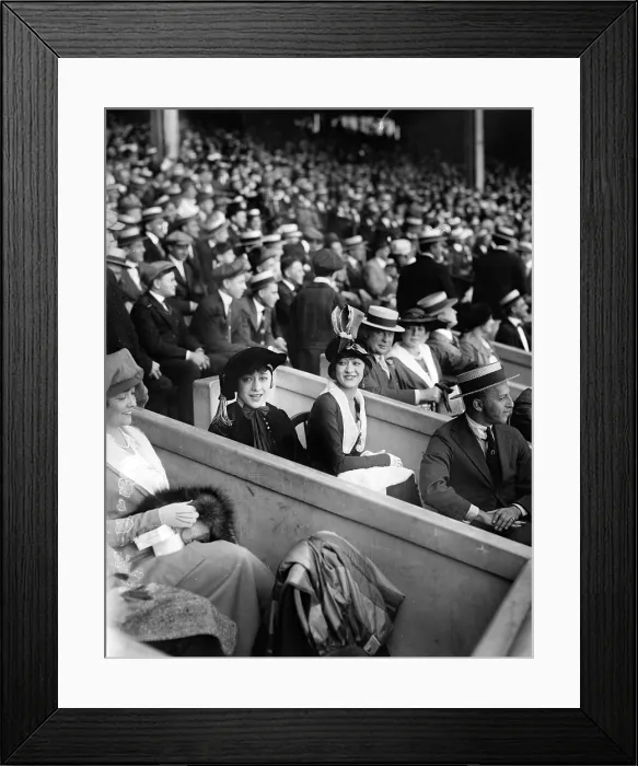 Framed Print : Dolly Sisters in box seats at a baseball game, ca. 1923-25 Framed Print : Dolly Sisters in box seats at a baseball game, ca. 1923-25
