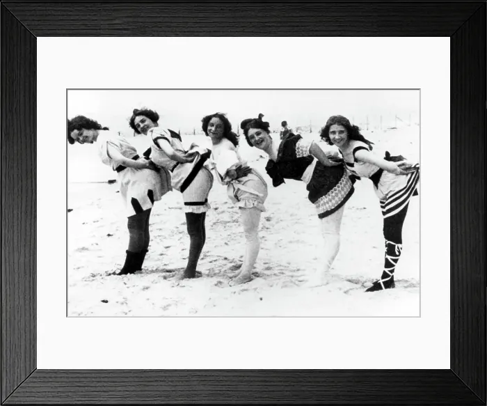 Framed Print : Coney Island, bathing beauties at the turn-of-the-century. Courtesy: CSU Archives  /  Everett Collection
