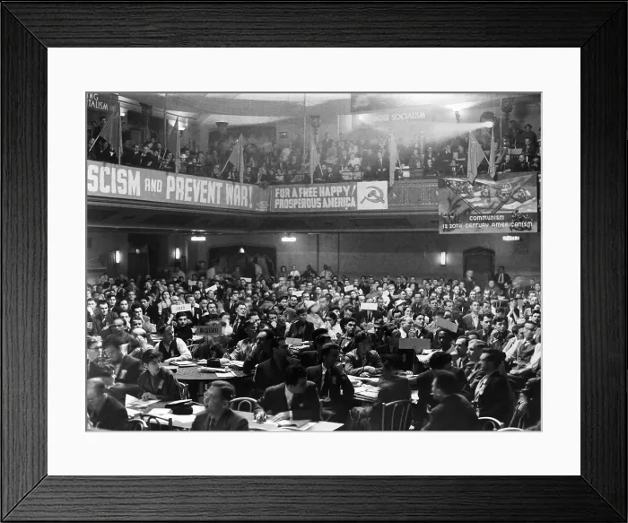 Framed Print : The Communist National Convention at the Manhattan Opera House, June 1936. Courtesy: CSU Archives / Everett Collection