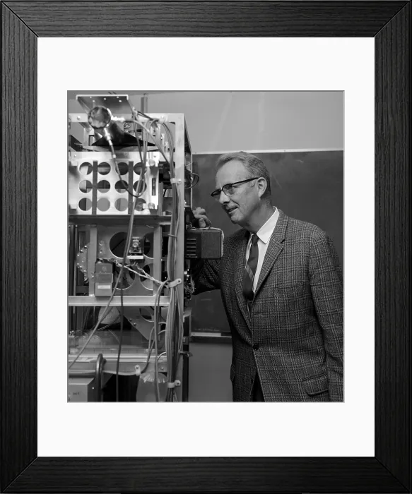 Framed Print : Luis W. Alvarez (1911-1988), American physicist awarded the Nobel Prize for Physics in 1968 for the discovery of many subatomic particles
