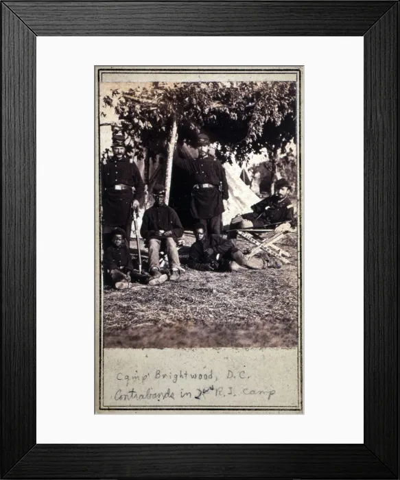 Framed Print : Civil War. Capt. B.S. Brown (left); Lt. John P. Shaw, Co. F 2nd Regt. Rhode Island Volunteer Infantry (center); and Lt Framed Print : Civil War. Capt. B.S. Brown (left); Lt. John P. Shaw, Co. F 2nd Regt. Rhode Island Volunteer Infantry (center); and Lt