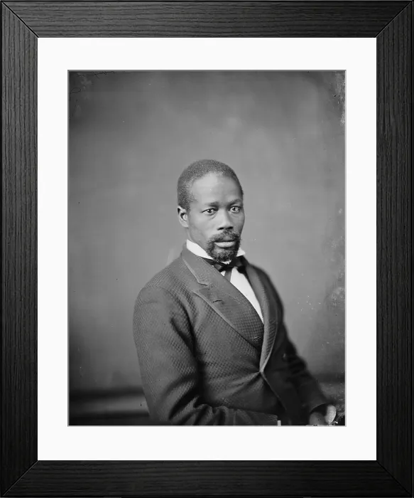 Framed Print : Portrait of an African American man, Honorable Jeremiah Haralson, American Legislator of Alabama, killed by wild beasts near Denver, Colorado, circa 1856-1880 Framed Print : Portrait of an African American man, Honorable Jeremiah Haralson, American Legislator of Alabama, killed by wild beasts near Denver, Colorado, circa 1856-1880
