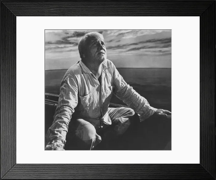 Framed Print : THE OLD MAN AND THE SEA, Spencer Tracy, 1958 Framed Print : THE OLD MAN AND THE SEA, Spencer Tracy, 1958