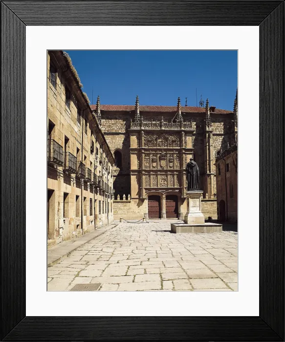 Framed Print : SPAIN. CASTILE AND LEON. SALAMANCA. Salamanca. University. Faade and Patio de las Escuelas (15th c.). AISA / Everett Collection**US SALES ONLY**