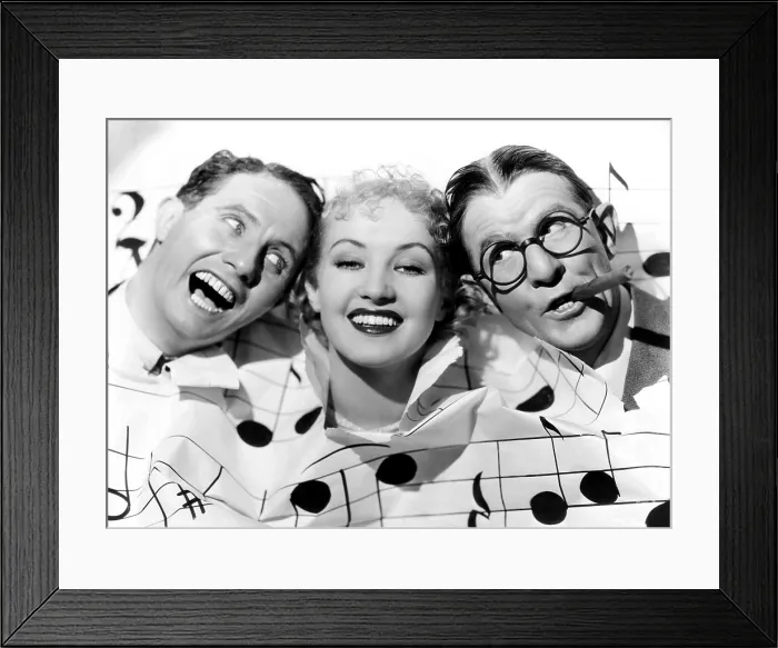 Framed Print : THE NITWITS, from left, Bert Wheeler, Betty Grable, Robert Woolsey, 1935