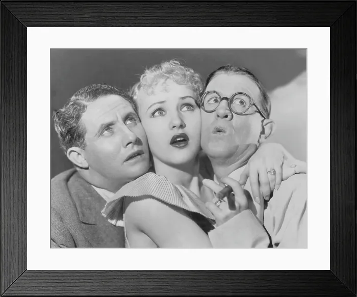 Framed Print : THE NITWITS, from left: Bert Wheeler, Betty Grable, Robert Woolsey, 1935