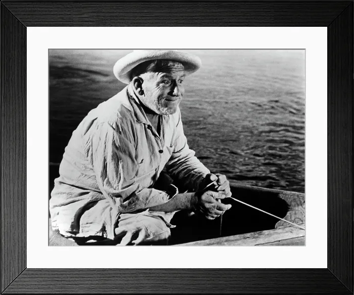 Framed Print : THE OLD MAN AND THE SEA, Spencer Tracy, 1958
