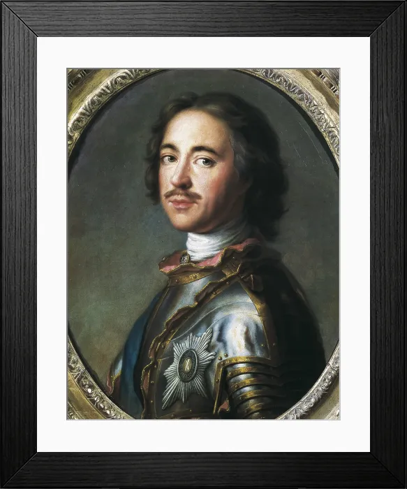 Framed Print : Peter I 'the Great' (1672-1725). Tsar of Russia (1682-1725). Portrait after an original by Jean Marc Nattier, attributed to Pierre Gobert. Peter I, Emperor of Russia Framed Print : Peter I 'the Great' (1672-1725). Tsar of Russia (1682-1725). Portrait after an original by Jean Marc Nattier, attributed to Pierre Gobert. Peter I, Emperor of Russia