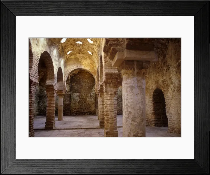 Framed Print : SPAIN. Ronda. Moorish baths (13th-14th centuries). Main hall. - Lucas Vallecillos / Iberfoto / Everett Collection (196095)**US SALES ONLY**