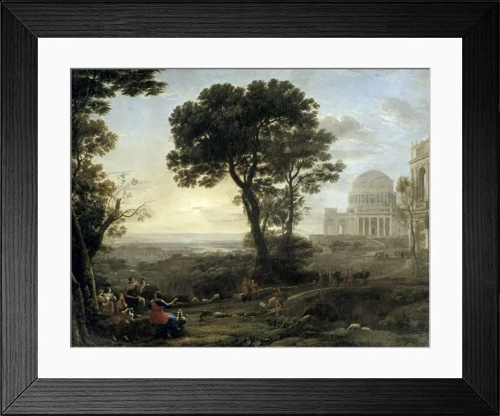 Framed Print : Claude Lorrain (1600-1682). View of Delphi with Procession. 1650. Classicism. Oil on canvas. ITALY. Rome. Doria Pamphili Gallery. AISA / Everett Collection (37190)**US SALES ONLY** Framed Print : Claude Lorrain (1600-1682). View of Delphi with Procession. 1650. Classicism. Oil on canvas. ITALY. Rome. Doria Pamphili Gallery. AISA / Everett Collection (37190)**US SALES ONLY**
