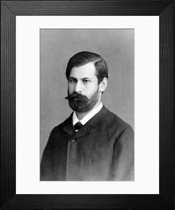 Framed Print : Sigmund Freud (1856-1939), in 1885, when he was training as a psychiatrist at General Hospital in Vienna
