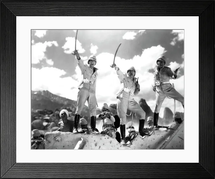 Framed Print : GUNGA DIN, Cary Grant, Victor McLaglen, Douglas Fairbanks Jr. 1939