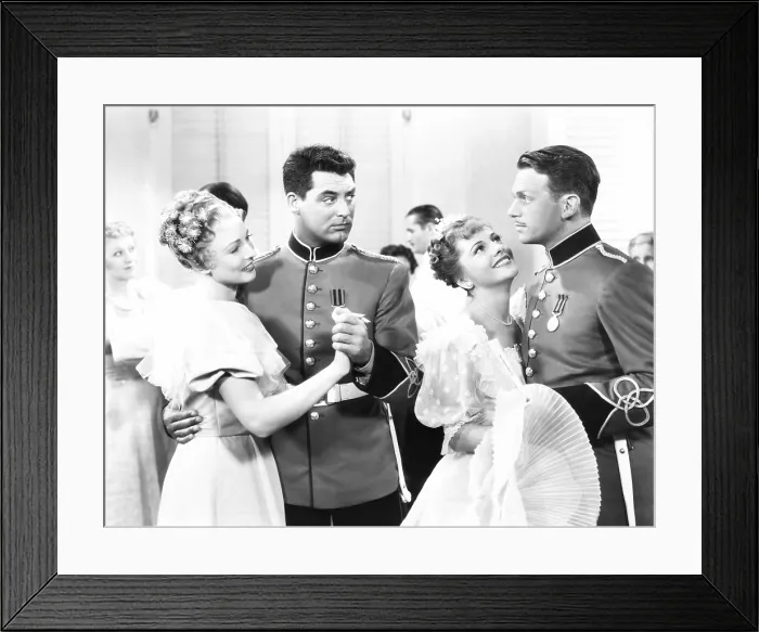 Framed Print : GUNGA DIN, from left: Ann Evers, Cary Grant, Joan Fontaine, Douglas Fairbanks Jr. 1939 Framed Print : GUNGA DIN, from left: Ann Evers, Cary Grant, Joan Fontaine, Douglas Fairbanks Jr. 1939