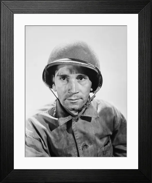 Framed Print : GUADALCANAL DIARY, Richard Conte, 1943, TM & Copyright 20th Century Fox Film Corp. / courtesy Everett Collection Framed Print : GUADALCANAL DIARY, Richard Conte, 1943, TM & Copyright 20th Century Fox Film Corp. / courtesy Everett Collection
