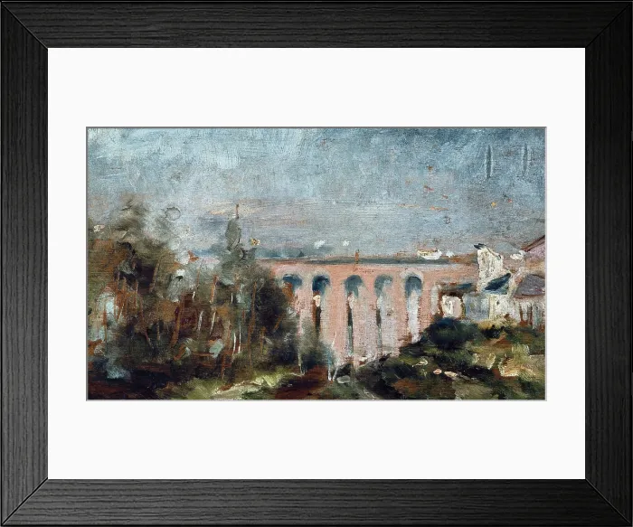 Framed Print : TOULOUSE-LAUTRECHenri de (1864-1901). Viaduct of Castelviel in Albi. 1880. Oil on wood. FRANCE. Albi. Toulouse-Lautrec Museum. AISA / Everett Collection (36768)**US SALES ONLY**