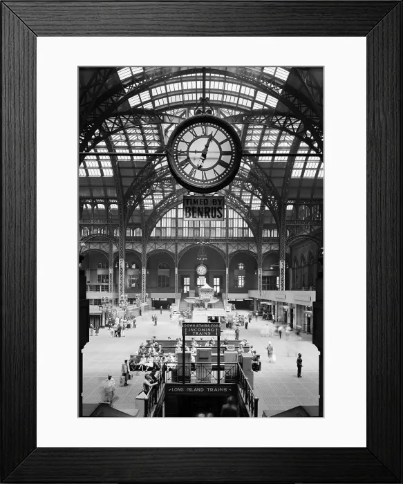 Framed Print : Pennsylvania Station, interior, New York City, circa 1962 Framed Print : Pennsylvania Station, interior, New York City, circa 1962