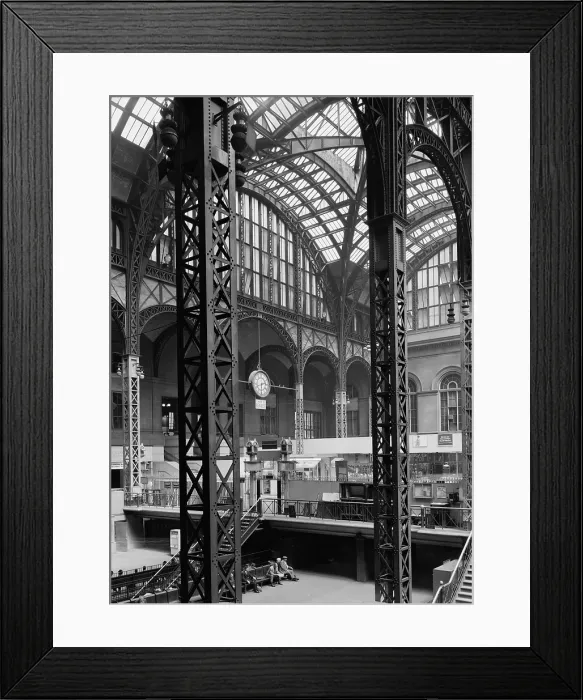 Framed Print : Pennsylvania Station, interior, New York City, circa 1962 Framed Print : Pennsylvania Station, interior, New York City, circa 1962