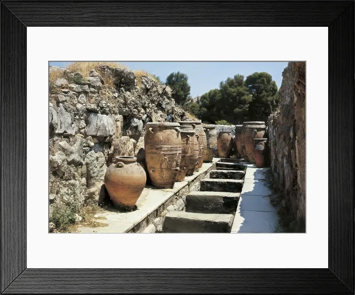 Framed Print : GREECE. CRETE. IRAKLION. Knossos. Knossos Palace. Storage pitchers. Minoan art / Cretan art. Ceramics. AISA / Everett Collection (100468)**US SALES ONLY** Framed Print : GREECE. CRETE. IRAKLION. Knossos. Knossos Palace. Storage pitchers. Minoan art / Cretan art. Ceramics. AISA / Everett Collection (100468)**US SALES ONLY**