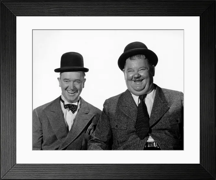 Framed Print : NOTHING BUT TROUBLE, from left: Stan Laurel, Oliver Hardy, 1944