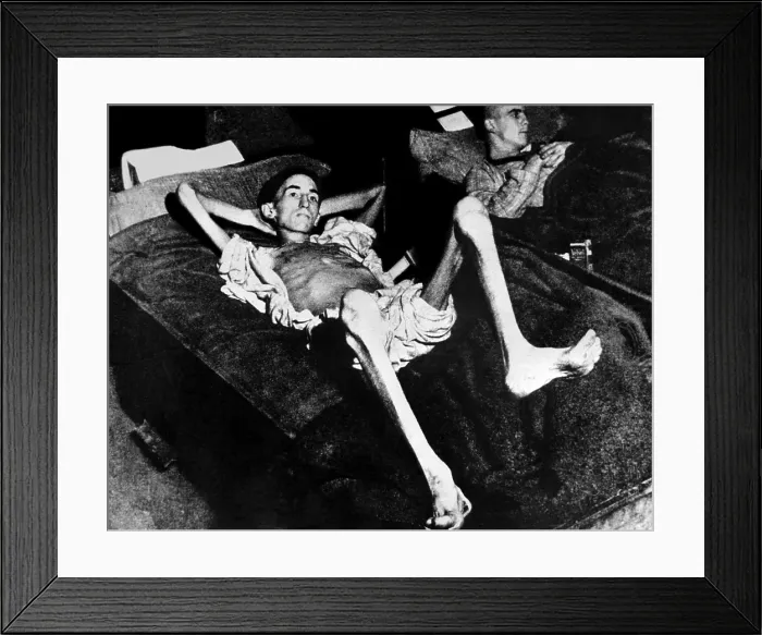 Framed Print : A prisoner of a Nazi concentration camp, circa 1945. Courtesy: CSU Archives / Everett Collection Framed Print : A prisoner of a Nazi concentration camp, circa 1945. Courtesy: CSU Archives / Everett Collection