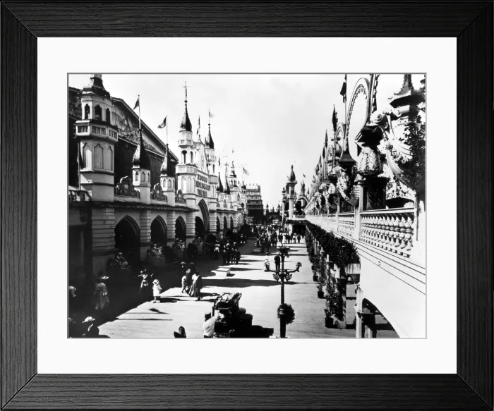Framed Print : Coney Island, New York, at the turn of the century. Courtesy: CSU Archives  /  Everett Collection