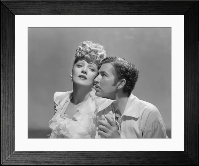 Framed Print : THE FLAME OF NEW ORLEANS, from left: Marlene Dietrich, Bruce Cabot, 1941