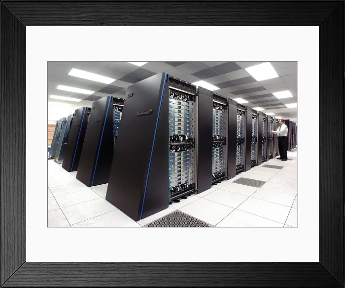 Framed Print : Computer scientist at Argonne National Laboratory inspects the new IBM Blue Gene / P supercomputer, recently named the fastest computer for open science in the world. 2009 Framed Print : Computer scientist at Argonne National Laboratory inspects the new IBM Blue Gene / P supercomputer, recently named the fastest computer for open science in the world. 2009