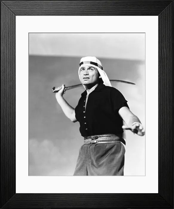 Framed Print : FLAME OF ARABY, Jeff Chandler, 1951
