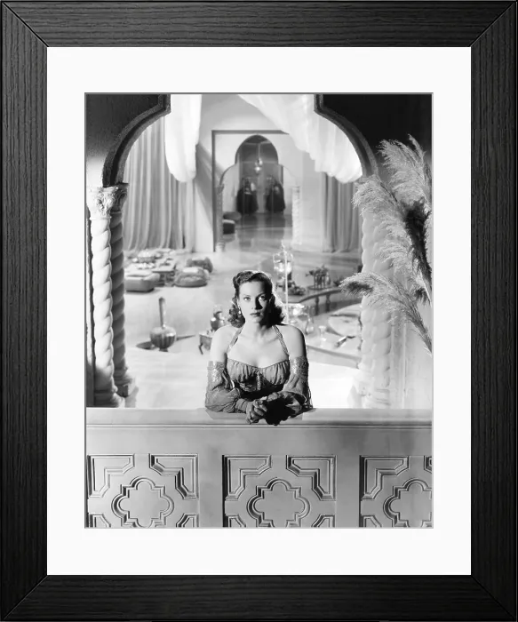 Framed Print : FLAME OF ARABY, Maureen O'Hara, 1951