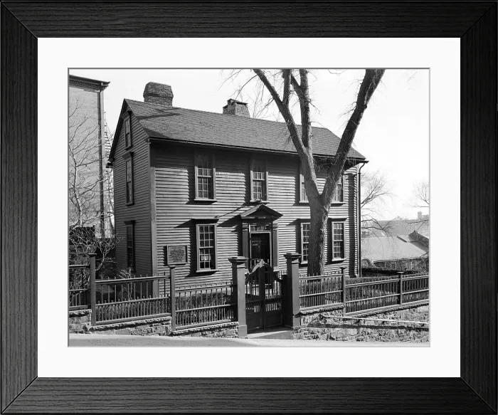 Framed Print : The American Revolution. Stephen Hopkins House, Providence, RI. Built ca. 1708, photo 1958