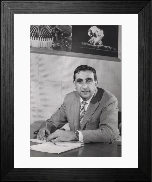 Framed Print : Edward Teller (1908-2003), in 1958, as Director of Lawrence Livermore National Laboratory
