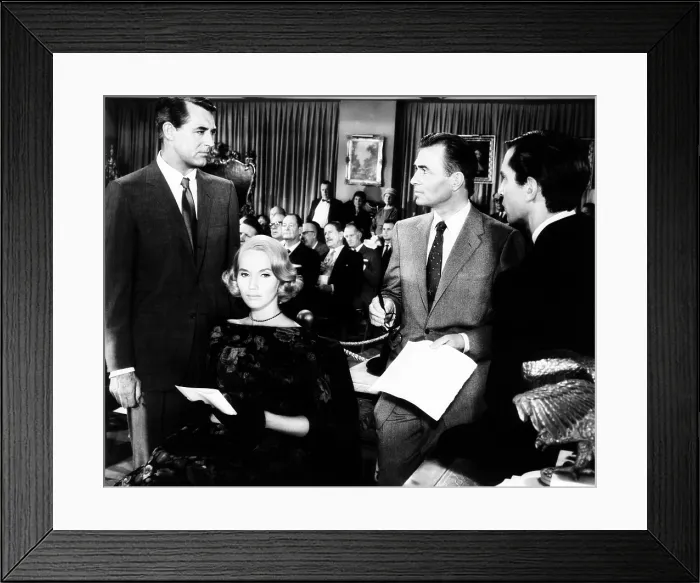 Framed Print : NORTH BY NORTHWEST, from left: Cary Grant, Eva Marie Saint, James Mason, Martin Landau, 1959 Framed Print : NORTH BY NORTHWEST, from left: Cary Grant, Eva Marie Saint, James Mason, Martin Landau, 1959