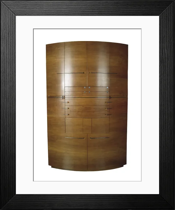 Framed Print : TRESSERRA CLAPS, Jaume (1943). Samuro. 1989. Closet made in white walnut with sulfurized metal handles. Furniture. SPAIN. Barcelona. Museum of Decorative Arts Framed Print : TRESSERRA CLAPS, Jaume (1943). Samuro. 1989. Closet made in white walnut with sulfurized metal handles. Furniture. SPAIN. Barcelona. Museum of Decorative Arts