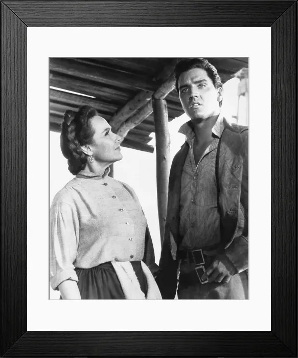 Framed Print : FLAMING STAR, from left, Dolores del Rio, Elvis Presley, 1960, TM & Copyright 20th Century Fox Film Corp. / courtesy Everett Collectio