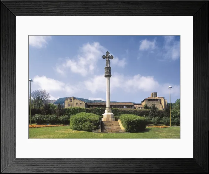Framed Print : SPAIN. CATALONIA. BARCELONA. Barcelona. Pedralbes Monastery (14th c.) and cross. AISA / Everett Collection**US SALES ONLY** Framed Print : SPAIN. CATALONIA. BARCELONA. Barcelona. Pedralbes Monastery (14th c.) and cross. AISA / Everett Collection**US SALES ONLY**