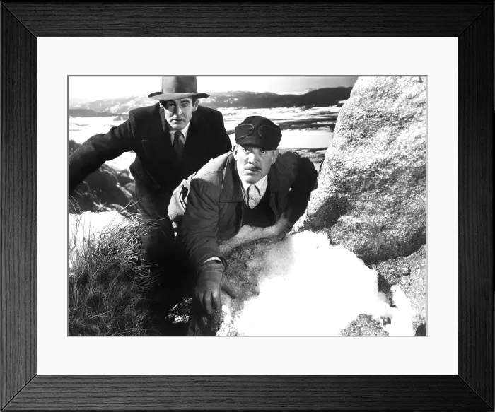 Framed Print : ON DANGEROUS GROUND, Robert Ryan, Ward Bond, 1952 Framed Print : ON DANGEROUS GROUND, Robert Ryan, Ward Bond, 1952