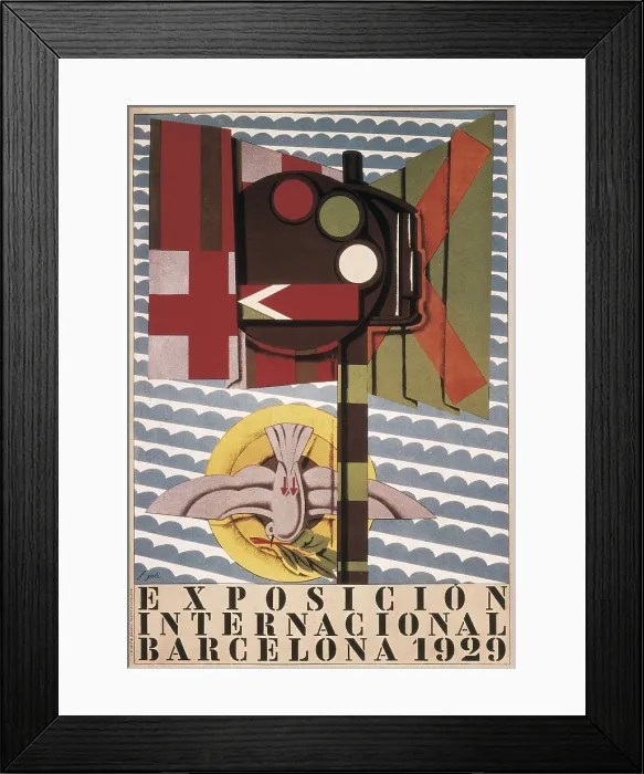 Framed Print : Poster of International Exposition of Barcelona 1929. AISA / Everett Collection (39978)**US SALES ONLY**