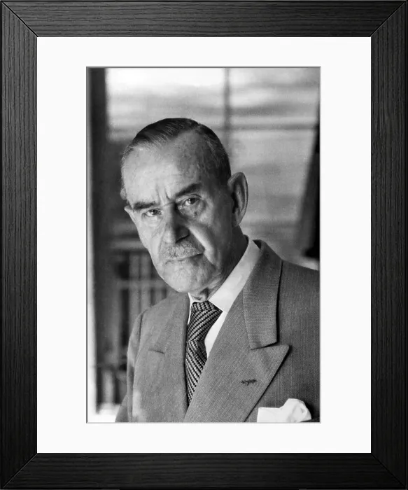Framed Print : Thomas Mann, German novelist and Nobel Prize winner, June 6, 1955.. Courtesy: CSU Archives  /  Everett Collection