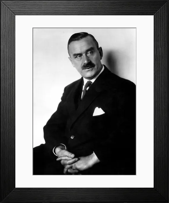 Framed Print : Thomas Mann, German novelist and Nobel Prize winner, c. 1940.. Courtesy: CSU Archives  /  Everett Collection