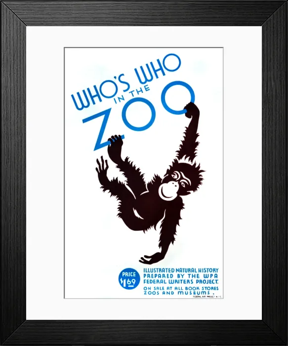 Framed Print : Poster advertising WPA Federal Writers Project illustrated guide to natural history Framed Print : Poster advertising WPA Federal Writers Project illustrated guide to natural history