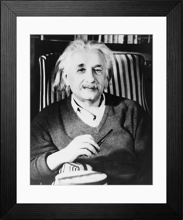 Framed Print : Albert Einstein (1879-1955), the most important Physicist of the 20th century, left Germany in 1932 to avoid Nazi persecution