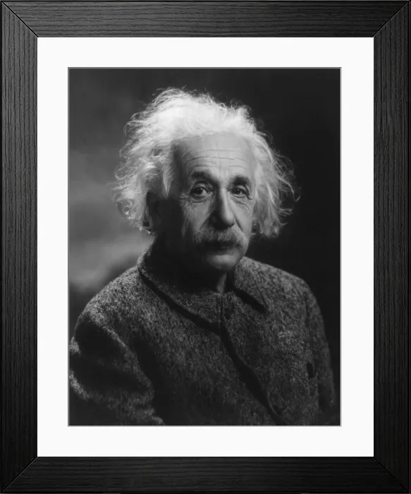 Framed Print : Albert Einstein (1879-1955) advocated the US development of the atomic bomb
