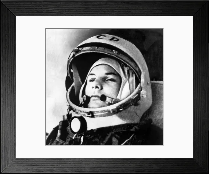Framed Print : Yuri Gagarin (1934-1968.), Russian cosmonaut, was the first human to go into space, during his three earth orbit mission on April 12, 1961