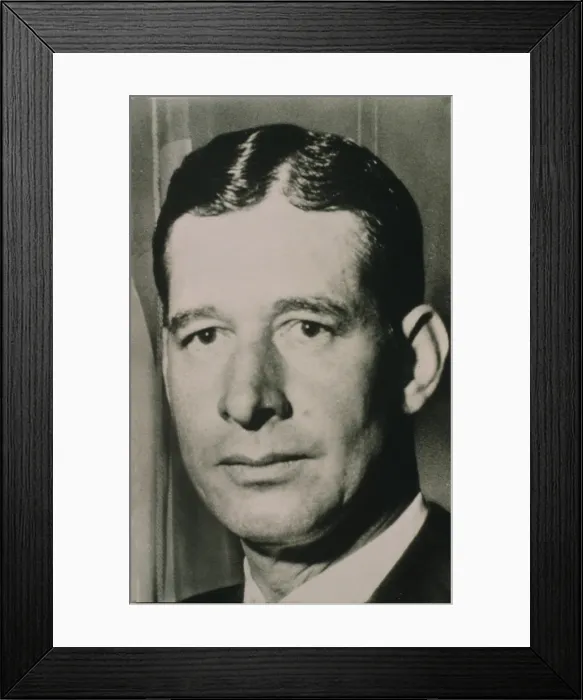 Framed Print : Frank M. Johnson (1918-1999), an Alabama native, as a Federal judge