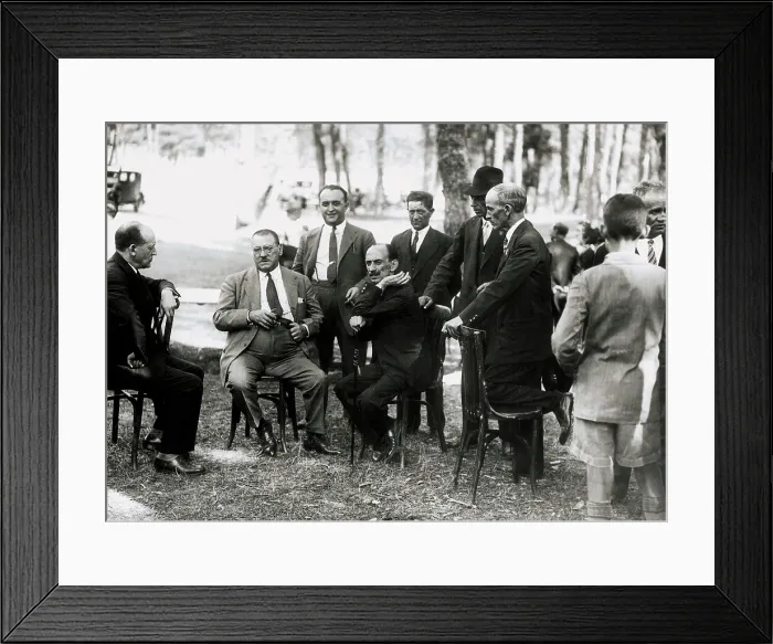 Framed Print : Spanish Civil War (1936-1939). Severiano Martnez Anido (sittingleft) together with the journalist Manuel Delgado Barreto. AISA / Everett Collection (103210)**US SALES ONLY**